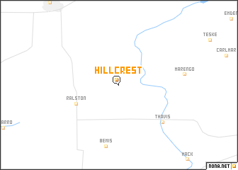 map of Hillcrest