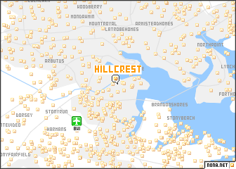 map of Hillcrest