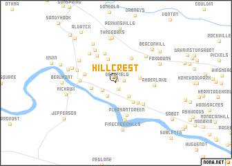 map of Hillcrest