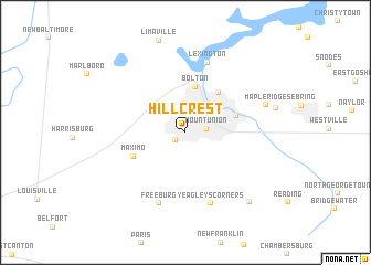 map of Hillcrest