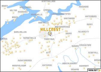 map of Hillcrest