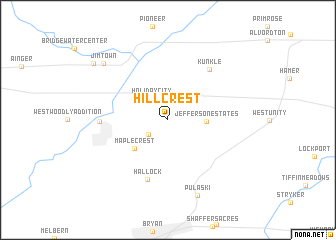 map of Hillcrest