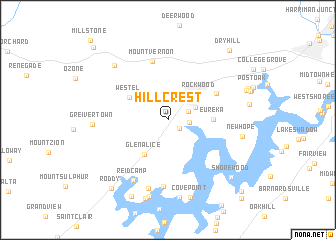 map of Hillcrest