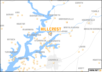 map of Hillcrest