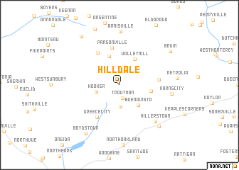 map of Hilldale