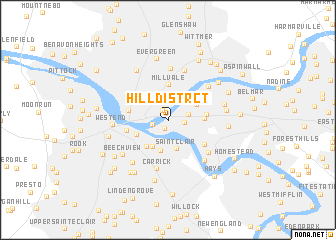 map of Hill Distrct