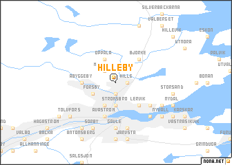 map of Hilleby