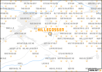 map of Hillegossen