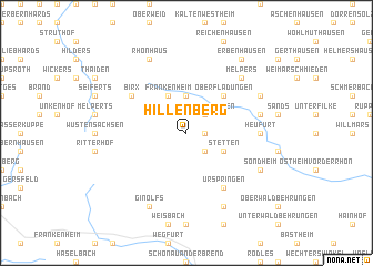 map of Hillenberg