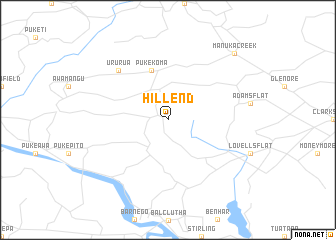 map of Hillend