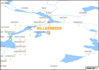 map of Hillersboda