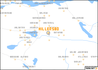map of Hillersbo