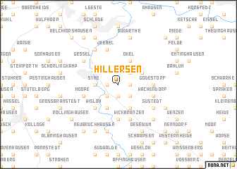 map of Hillersen