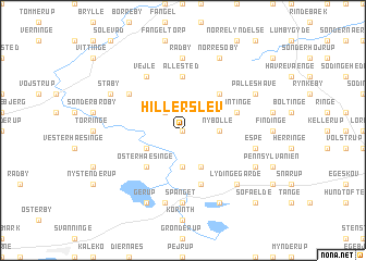 map of Hillerslev