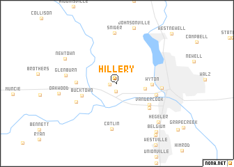 map of Hillery