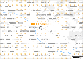 map of Hilleshagen