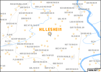 map of Hillesheim