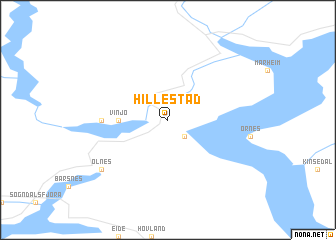 map of Hillestad