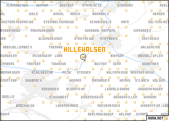 map of Hillewalsen