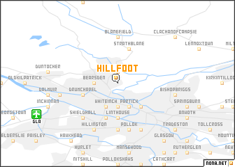 map of Hillfoot