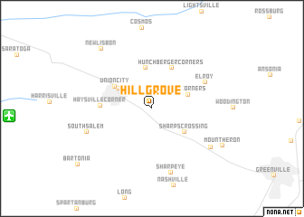 map of Hill Grove