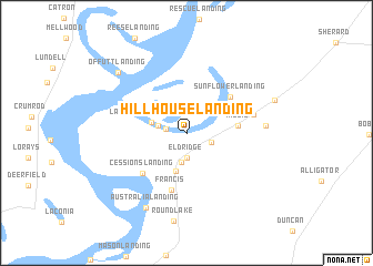 map of Hillhouse Landing