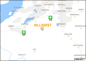 map of Hillhurst