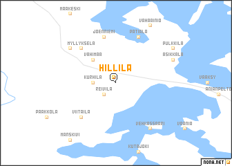 map of Hillilä