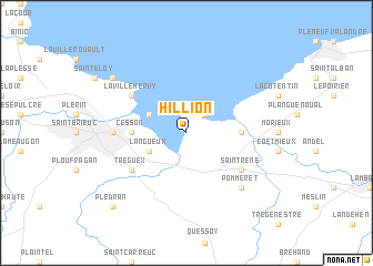 map of Hillion