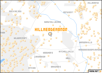 map of Hillmeade Manor