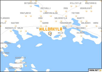 map of Hillonkylä