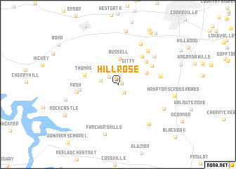 map of Hillrose