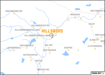 map of Hillsboro