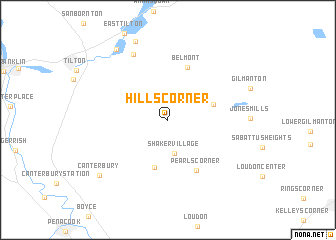 map of Hills Corner