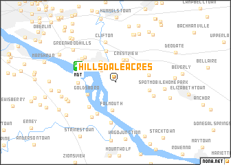 map of Hillsdale Acres