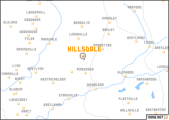 map of Hillsdale