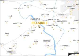 map of Hillsdale