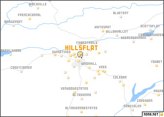 map of Hills Flat