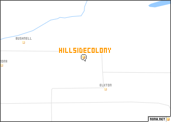 map of Hillside Colony