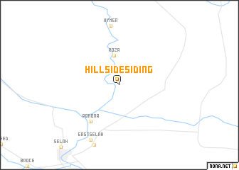 map of Hillside Siding