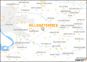 map of Hillside Terrace