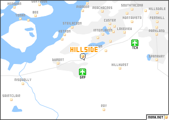 map of Hillside