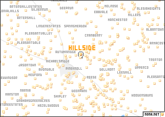 map of Hillside