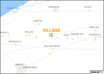 map of Hillside