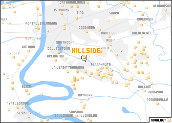 map of Hillside