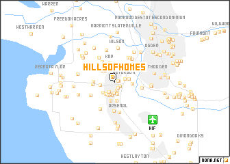 map of Hills of Homes