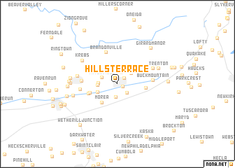 map of Hills Terrace