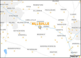 map of Hillsville
