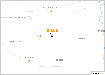 map of Hills