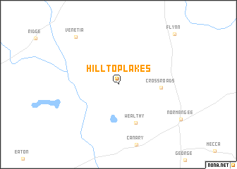 map of Hilltop Lakes